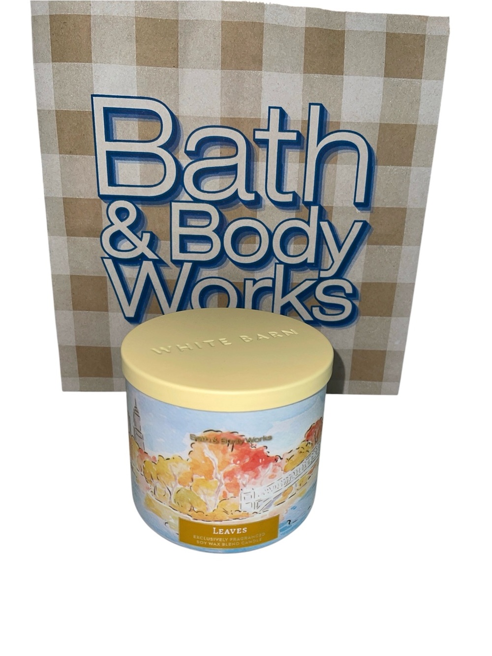 BATH & BODY WORKS LEAVE 3 WICK CANDLE